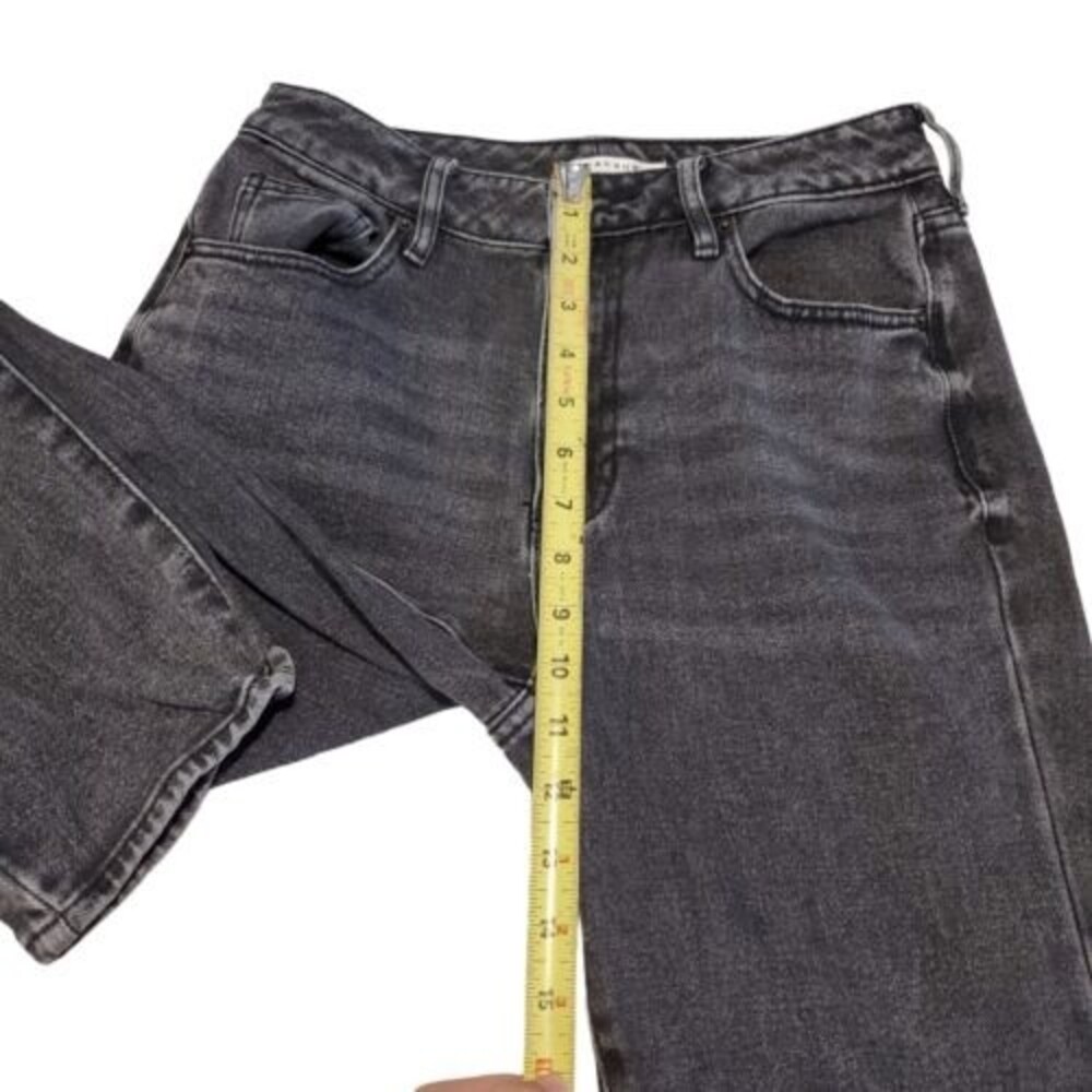 PacSun High Rise Mom Jeans Women's Size 26 Crop Charcoal Wash Cotton Denim Gray - Picture 7 of 9